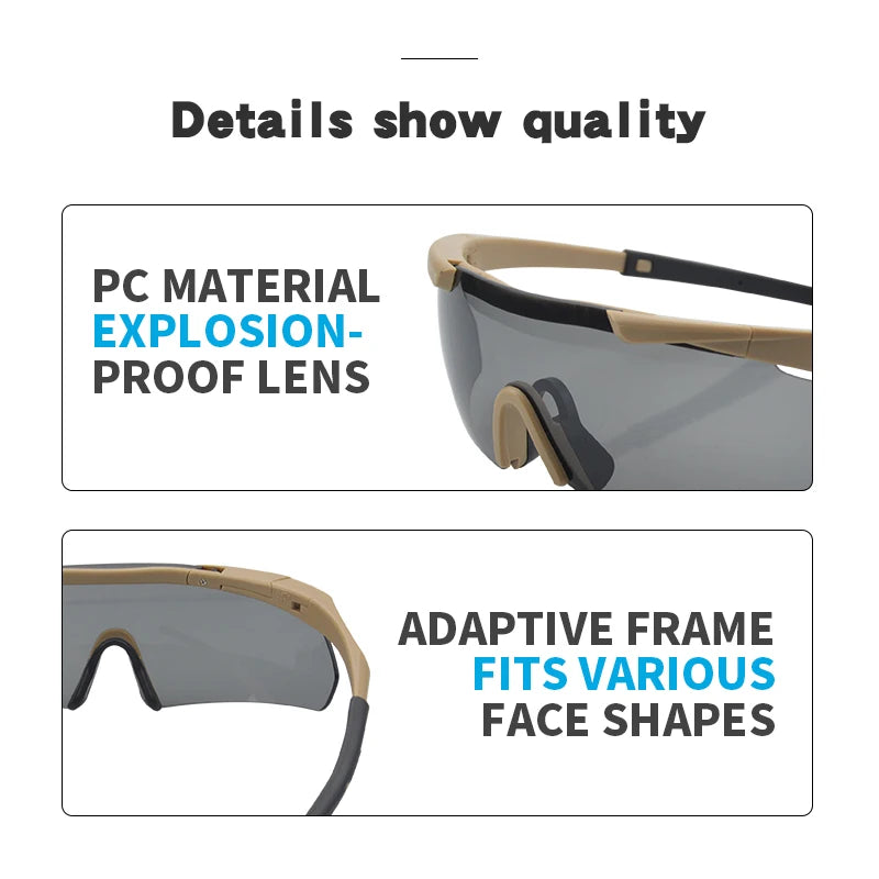 TriGuard™ 3‑Lens Tactical Goggles
