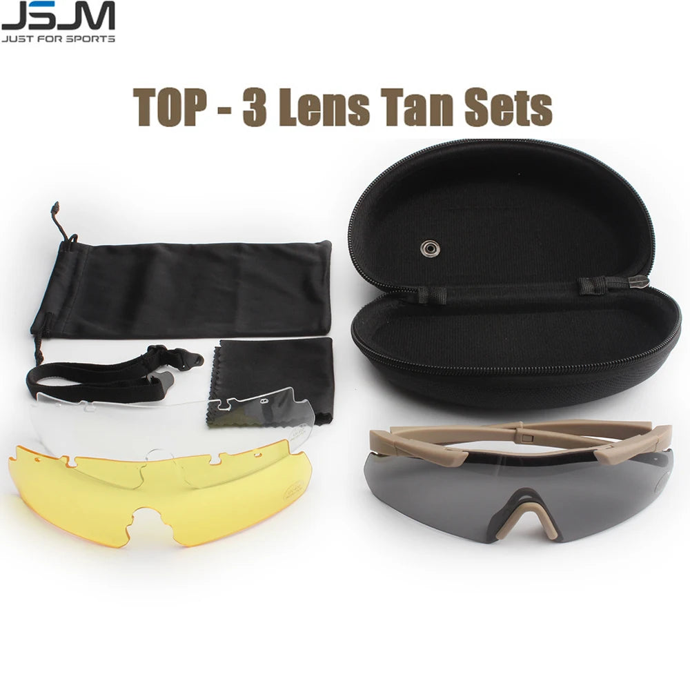 TriGuard™ 3‑Lens Tactical Goggles