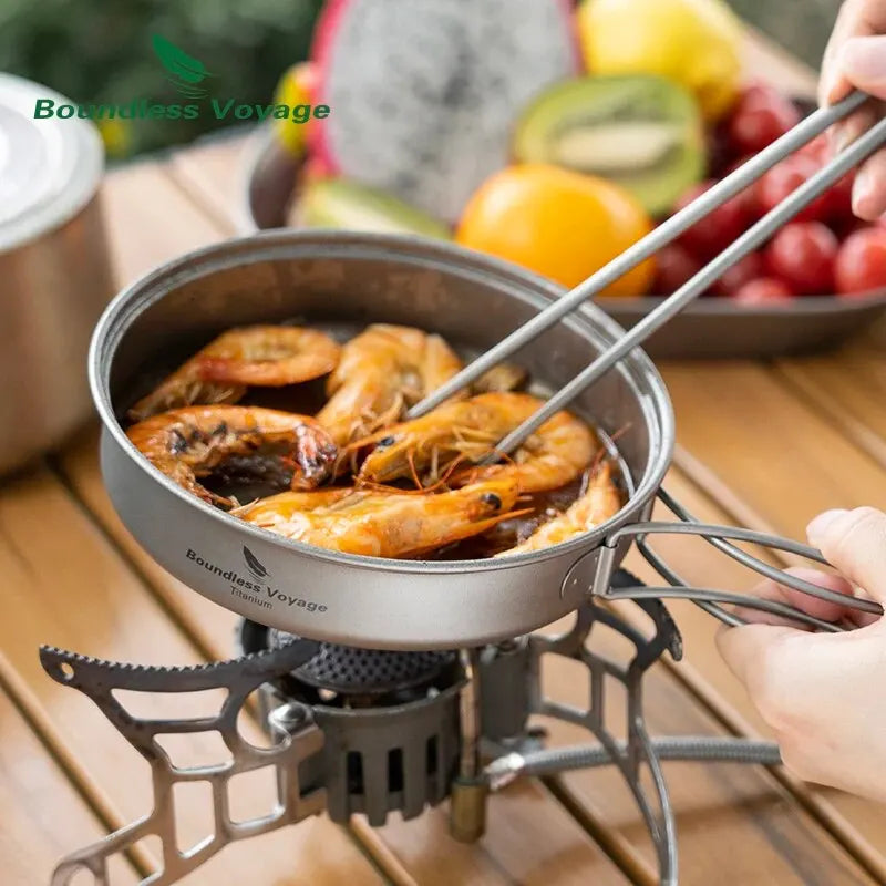 TitanVoyage™ Folding Titanium Cookware Set