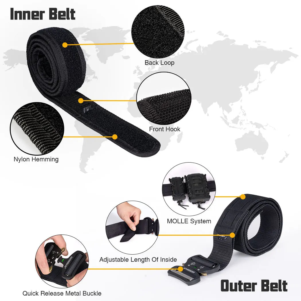 WarStrap™ 3415 Dual-Lock Tactical Belt