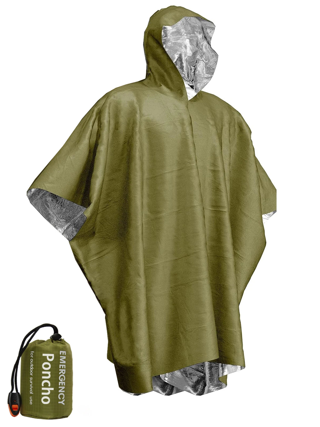 ThermoShield™ Emergency Thermal Rain Poncho