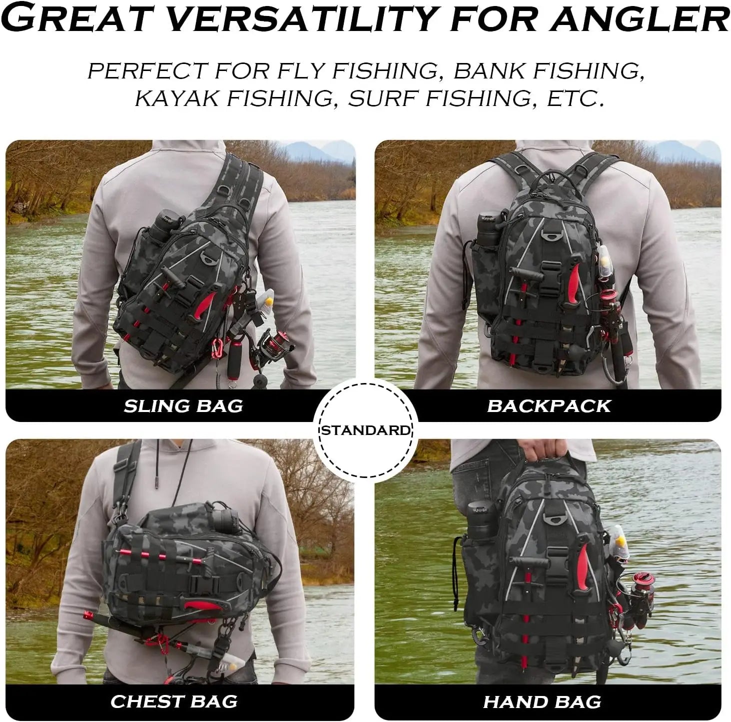 RodSling™ Tactical Fishing Pack