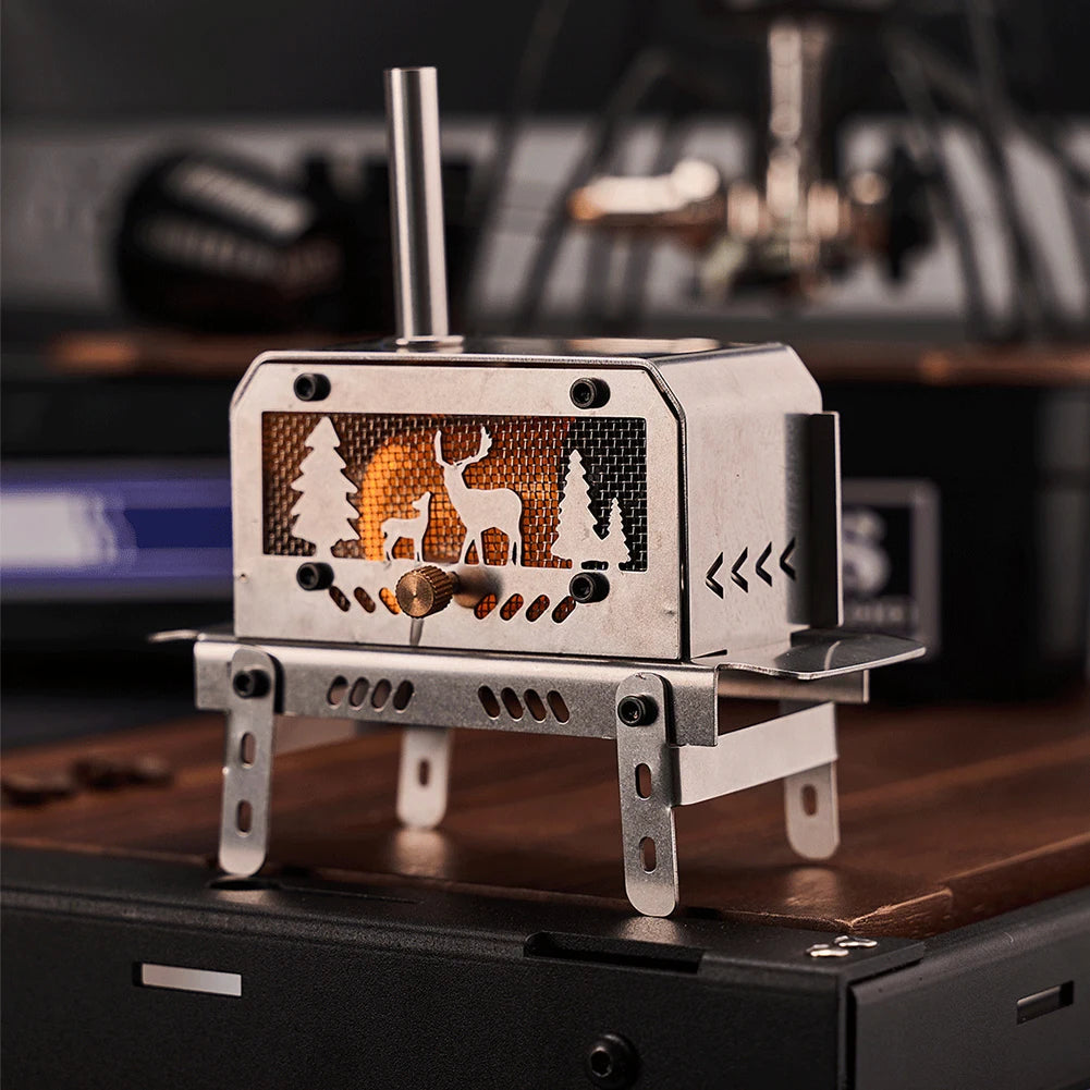 EmberFold™ Mini Folding Charcoal & Wood Stove