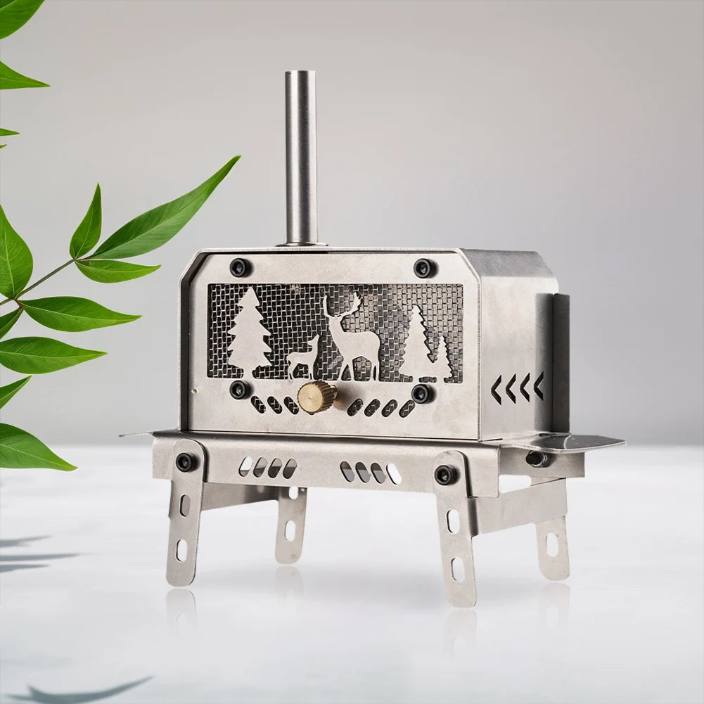 EmberFold™ Mini Folding Charcoal & Wood Stove
