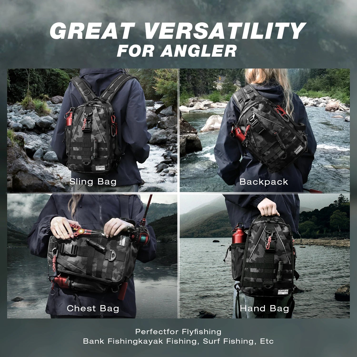 RodSling™ Tactical Fishing Pack