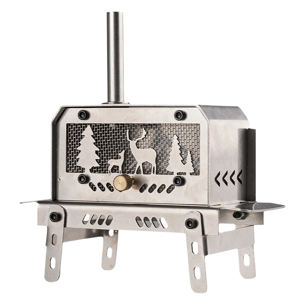 EmberFold™ Mini Folding Charcoal & Wood Stove