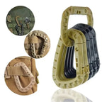 SteelGrip™ Tactical D-Ring Carabiner Set (1–10 pcs)