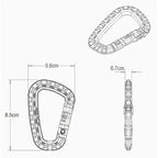 SteelGrip™ Tactical D-Ring Carabiner Set (1–10 pcs)